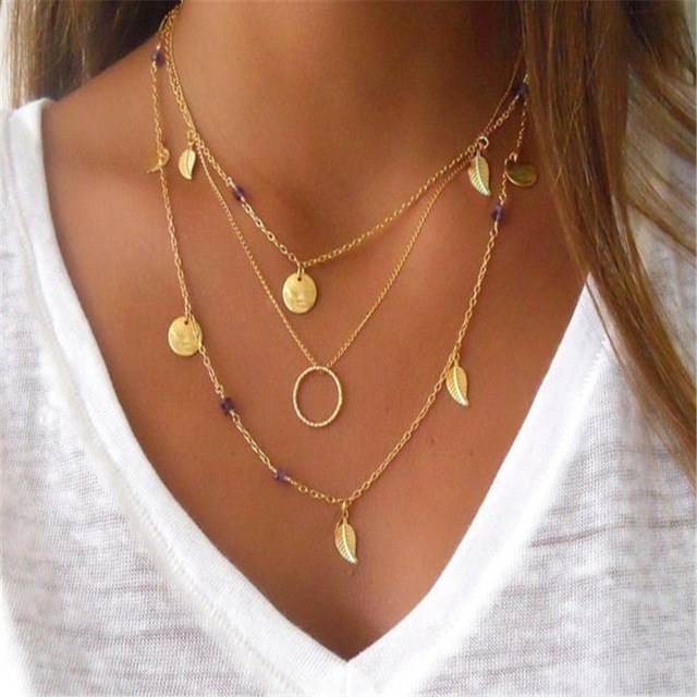 Layer gold necklace marta sebestyen